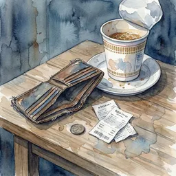 Geminiが描いた金欠の絵