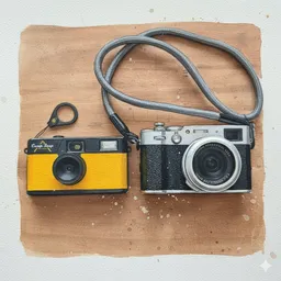 Geminiが描いたカメラの絵