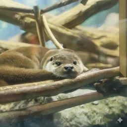 Geminiが描いたカワウソの絵