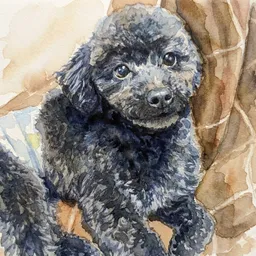 Geminiが描いたトイプードルの絵